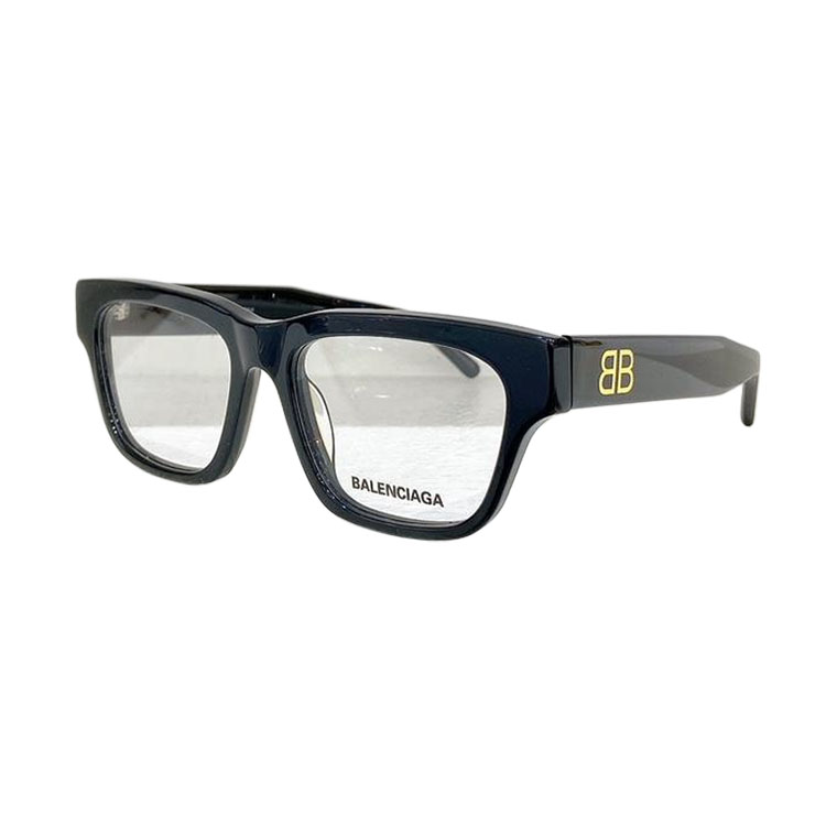Balenciaga square frame glasses black silver/leopard cyan/coffee/black gold/blue brown/black yellow color Size 53口18-145 - 图片 6