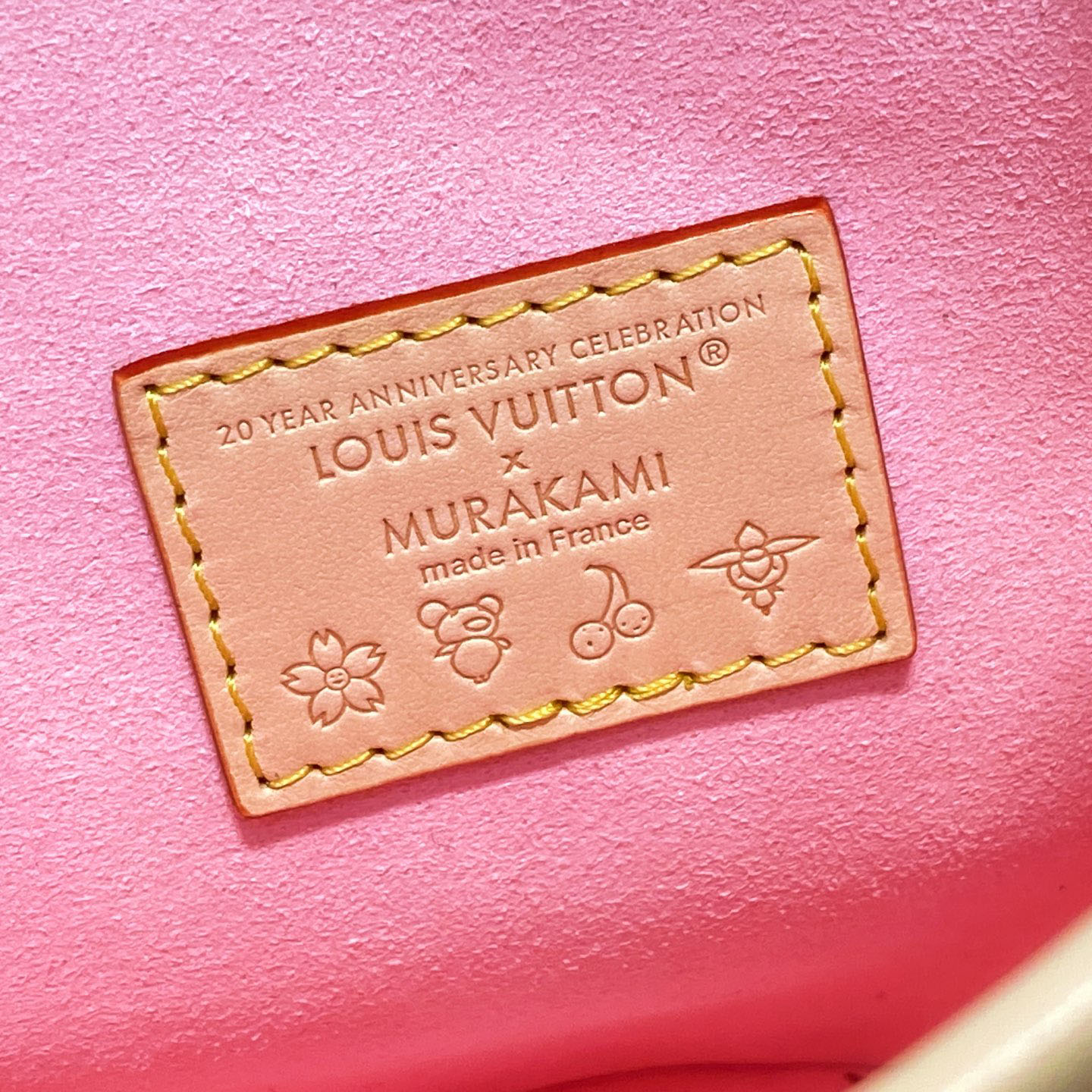 Louis Vuitton x Murakami Takashi Nano Bucket Sakura Brown Gold Hardware - 图片 4