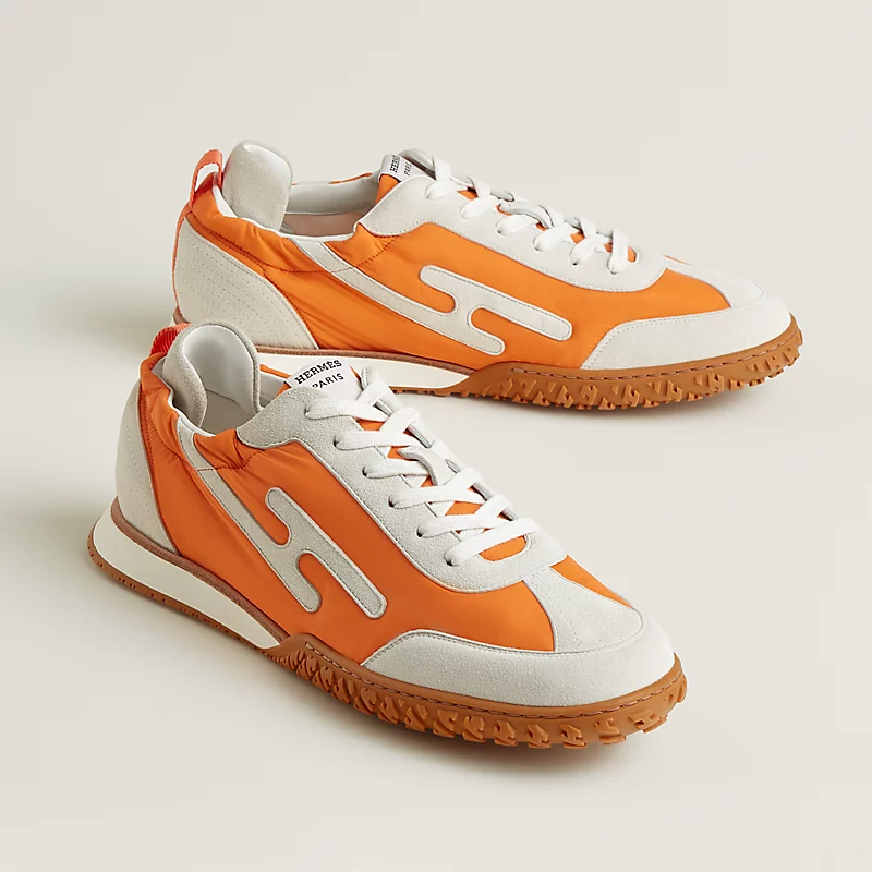 HERMES Jet Sneakers Oranage Sports Shoes - 图片 2