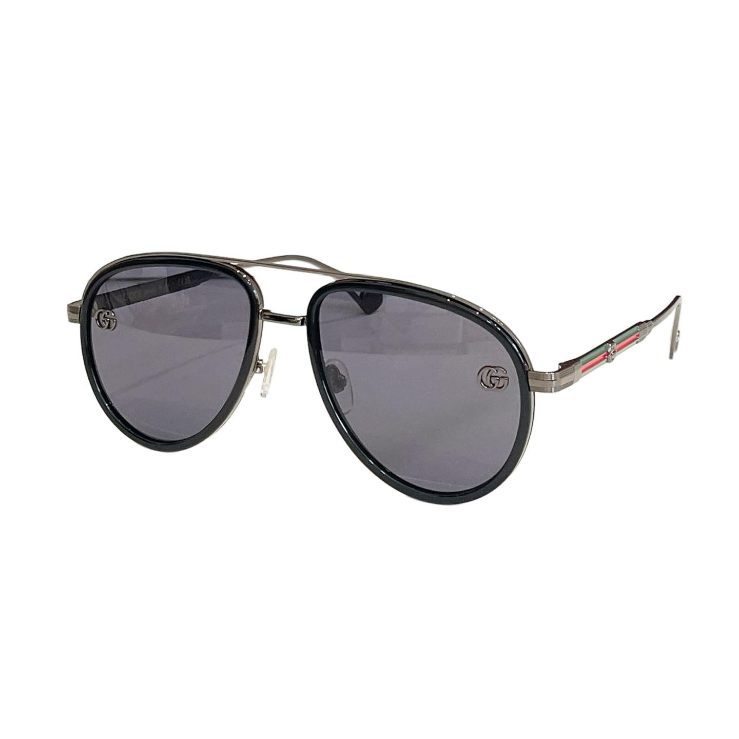 Gucci Aviator glasses eggplant silver/leopard/teal/black silver/black gold/eggplant black color Size 52口18-145 - 图片 5