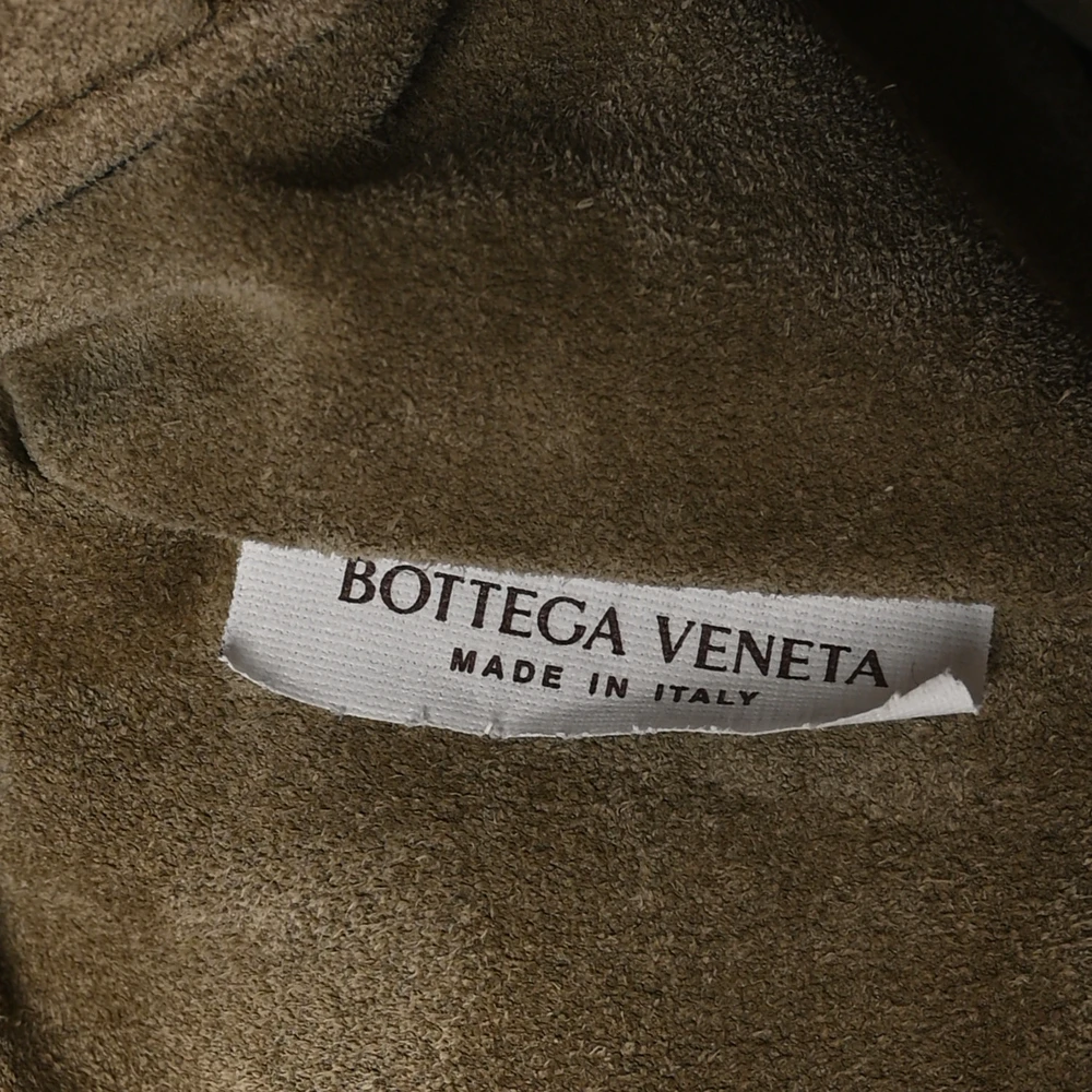 Bottega Veneta Maxi Teen Intrecciato Jodie Hobo Beige Suede & Calfskin Leather - 图片 2