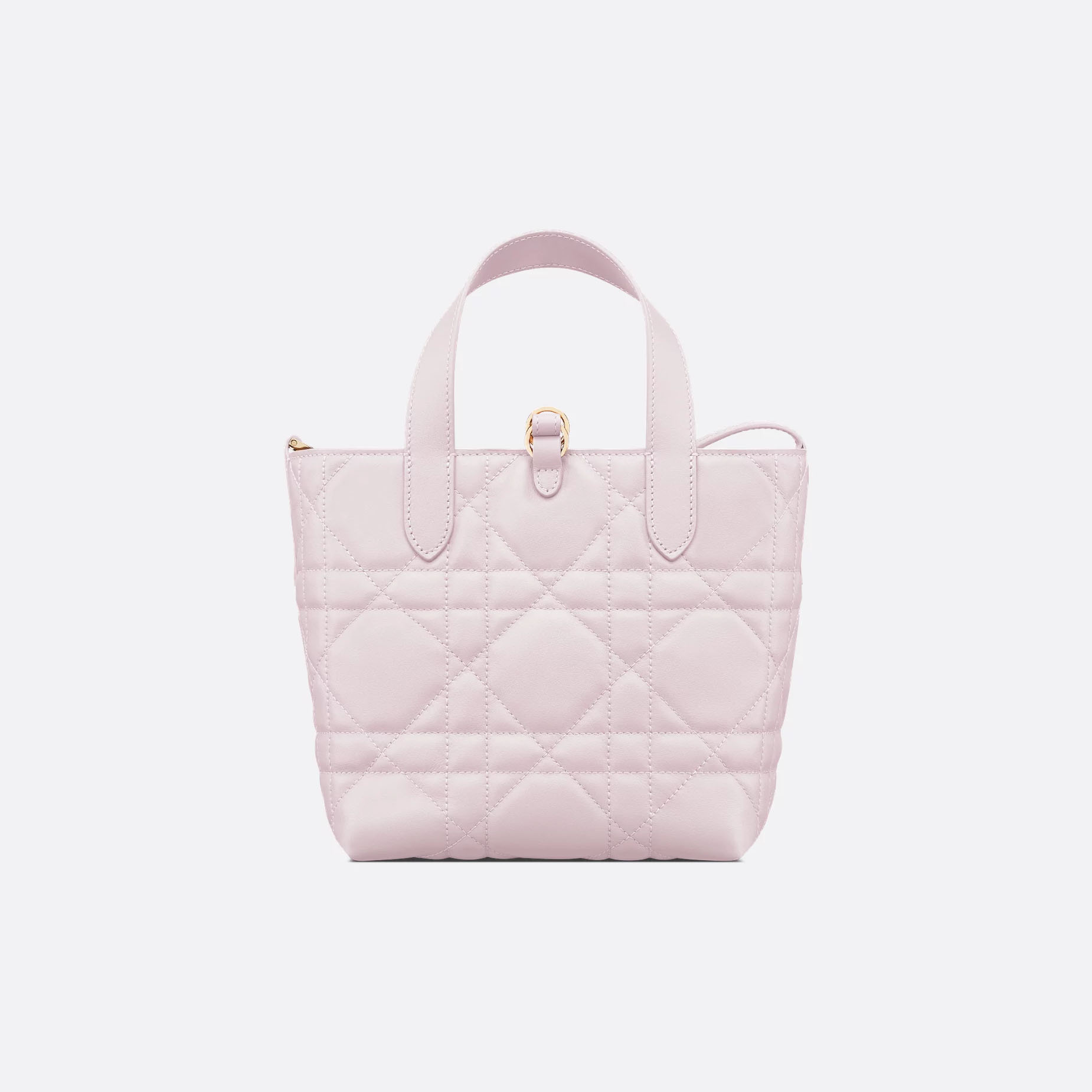 Dior Toujours Vertical Nano Tote Bag In Light Pink/Black/White/Beige Crossbody Bags Calfskin Leather Top-Handle Bags - 图片 2