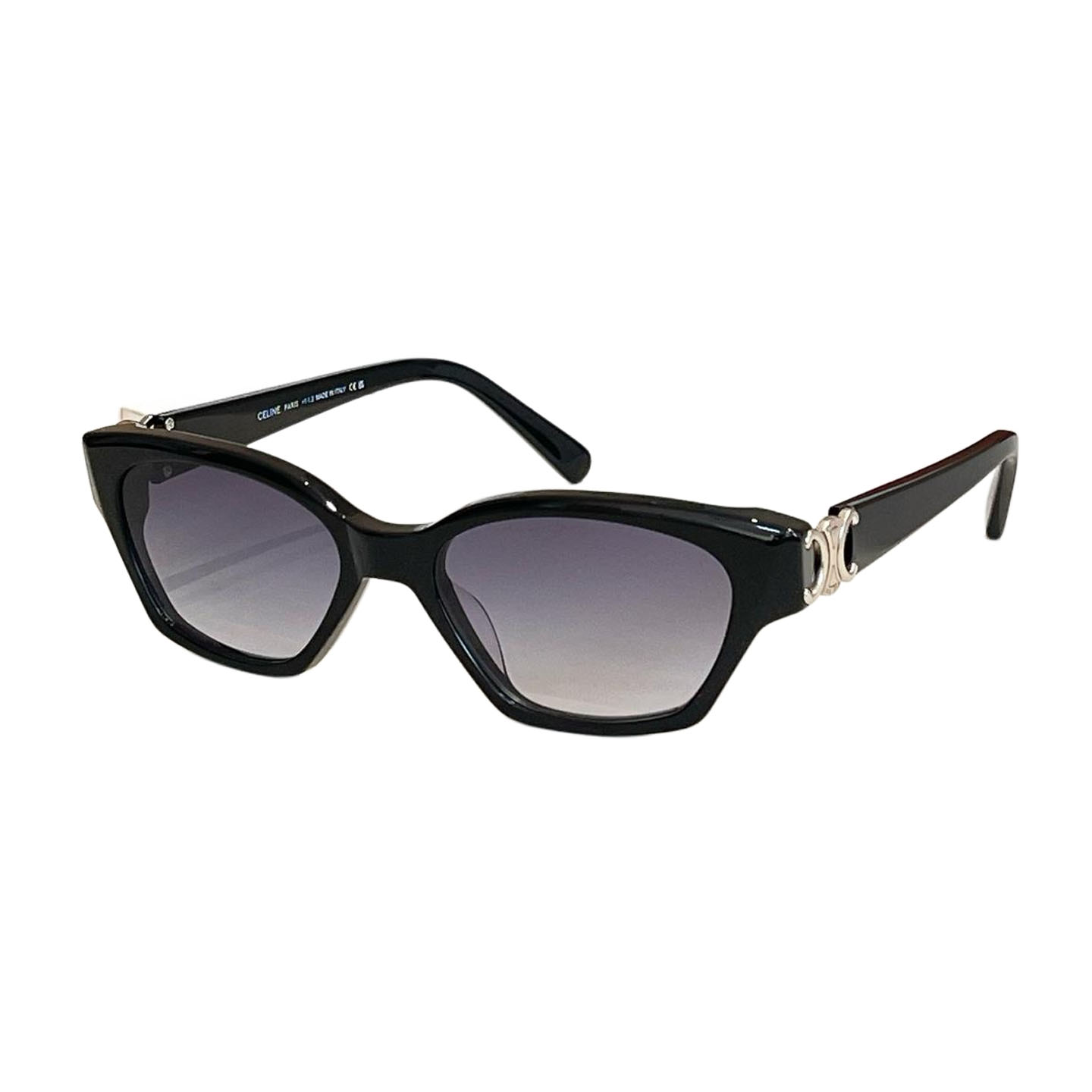 Celine Wrap glasses black silver/tawny/leopard/black gold/grey gold/brown gold color Size 55口18-145