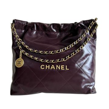 Chanel 22bags Wine Red / Mint green Shoulder Bags