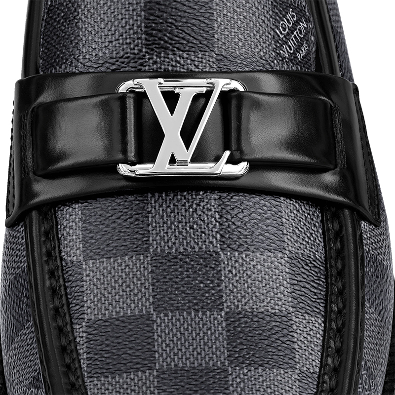 Louis Vuitton men's Grey leather shoes Loafers - 图片 2