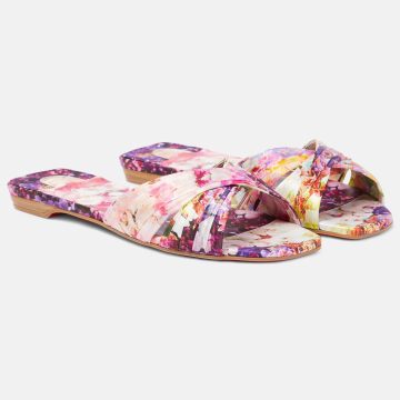 Christian Louboutin Pink printed flat slippers