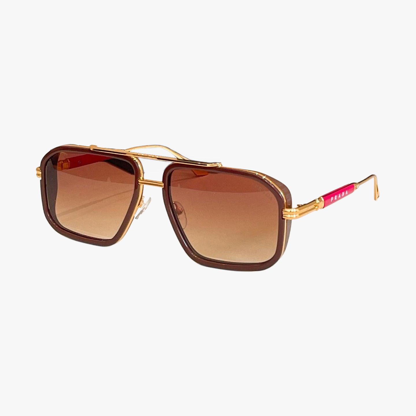 Prada aviator glasses black gold/leopard brown/black purple/blue orange/maroon color Size 58口17-140 - 图片 6