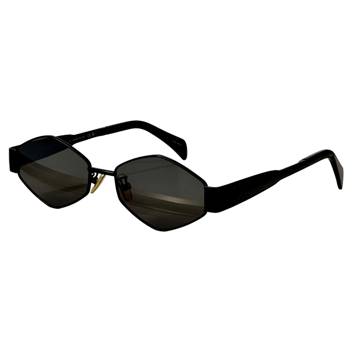 Celine glasses gun black/rose gold/brown/green/black gold/black color Size 58口16-145 - 图片 6