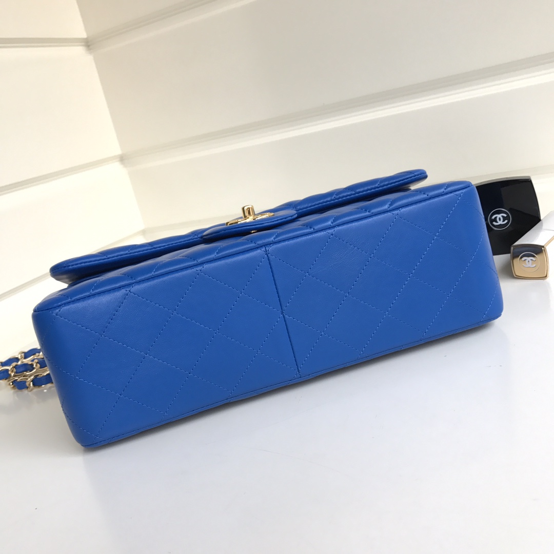 Chanel CF Blue / Navy Blue Quilted Lambskin Leather Crossbody Bags - 图片 4