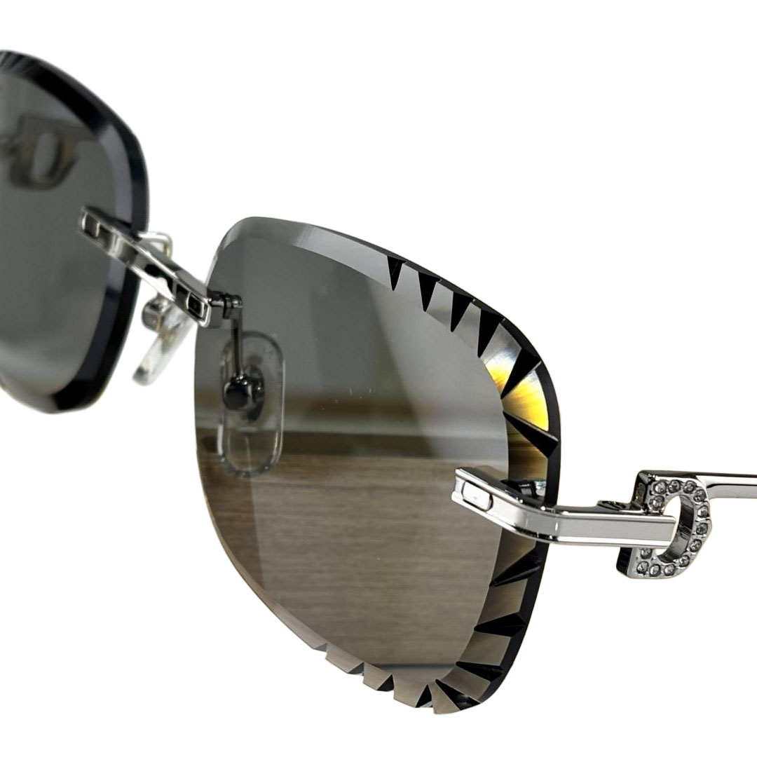 Cartier glasses black/grey/cedar/tawny/green color Size 59口18-145 - 图片 2