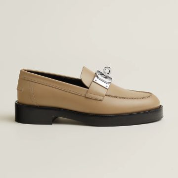 HERMES Hot Beige color Loafers