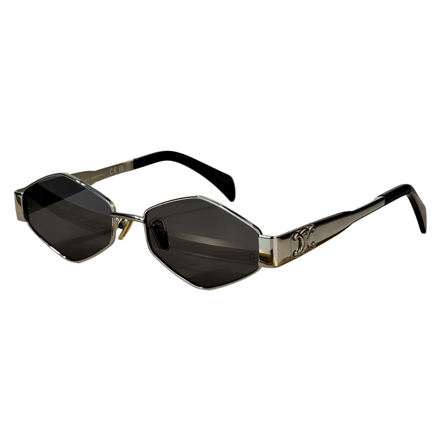 Celine glasses gun black/rose gold/brown/green/black gold/black color Size 58口16-145