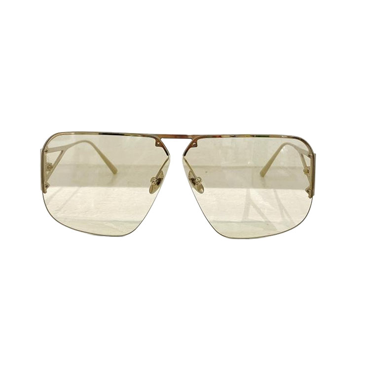 Bottega Veneta Pilot shape glasses titanium/gold/silver/tawny/brown/blue/eggplant/mirrored yellow color Size 57口05-145 - 图片 2