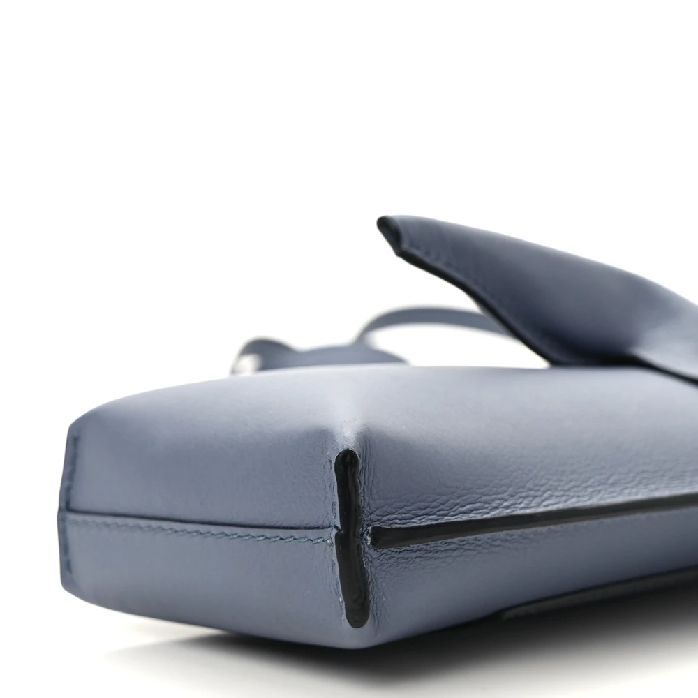 Lushentic Loewe Elephant Pouch Crossbody Bag Small Stone Blue Calfskin Leather - LUSHENTIC BAGS - 图片 5
