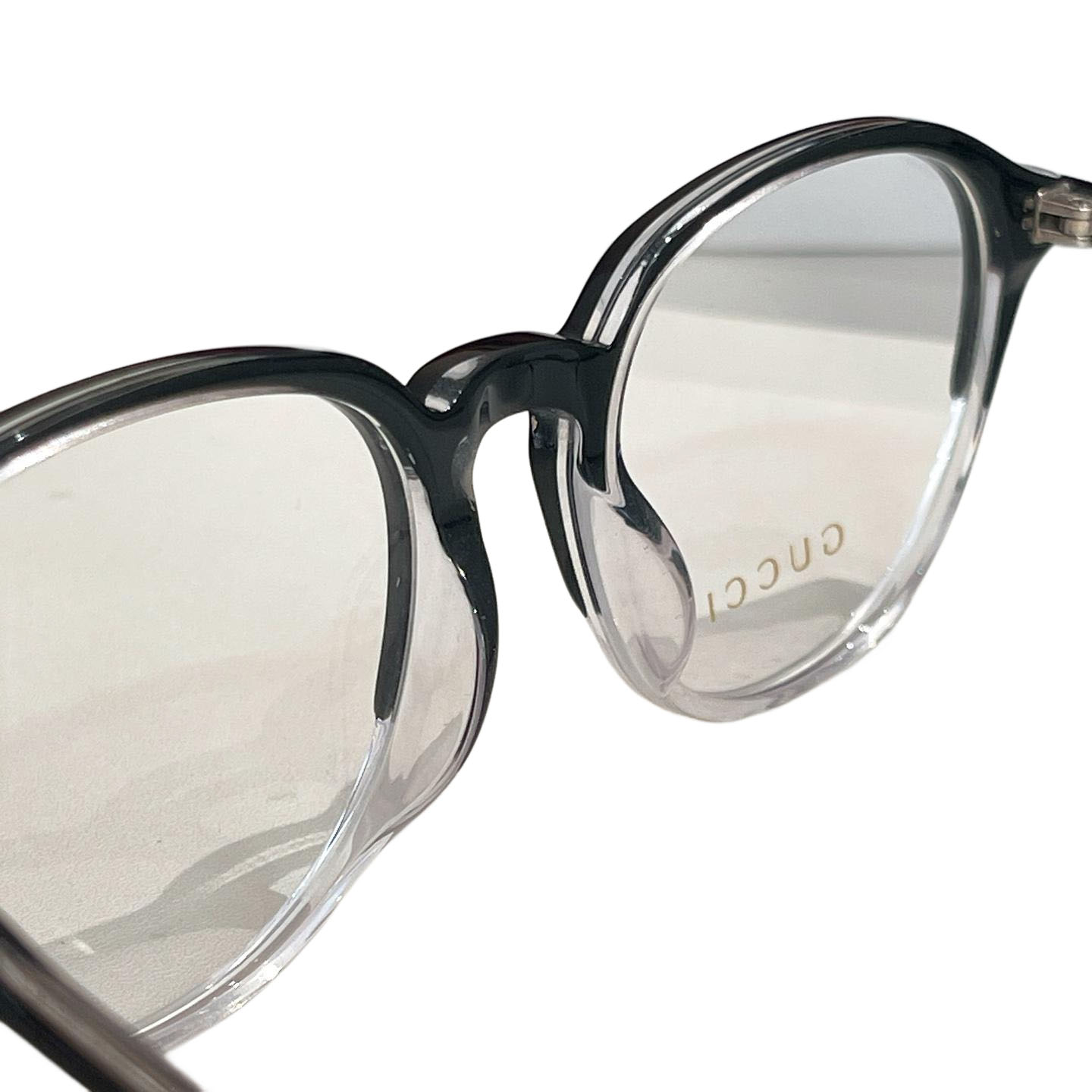 Gucci Boston frame glasses black silver/grey/black/leopard color transparent lens Size 55口18-145 - 图片 3