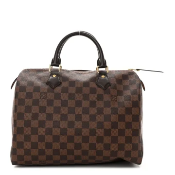 Louis Vuitton Speedy 30 Damier Ebene Canvas Brass Hardware