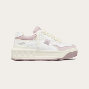VALENTINO ONE STUD XL Women's sheepskin sneakers