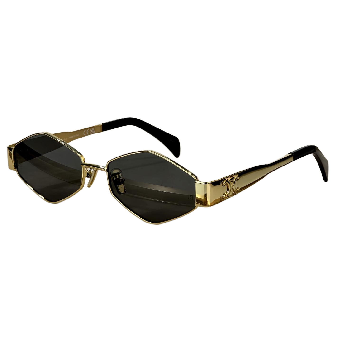 Celine glasses gun black/rose gold/brown/green/black gold/black color Size 58口16-145 - 图片 5