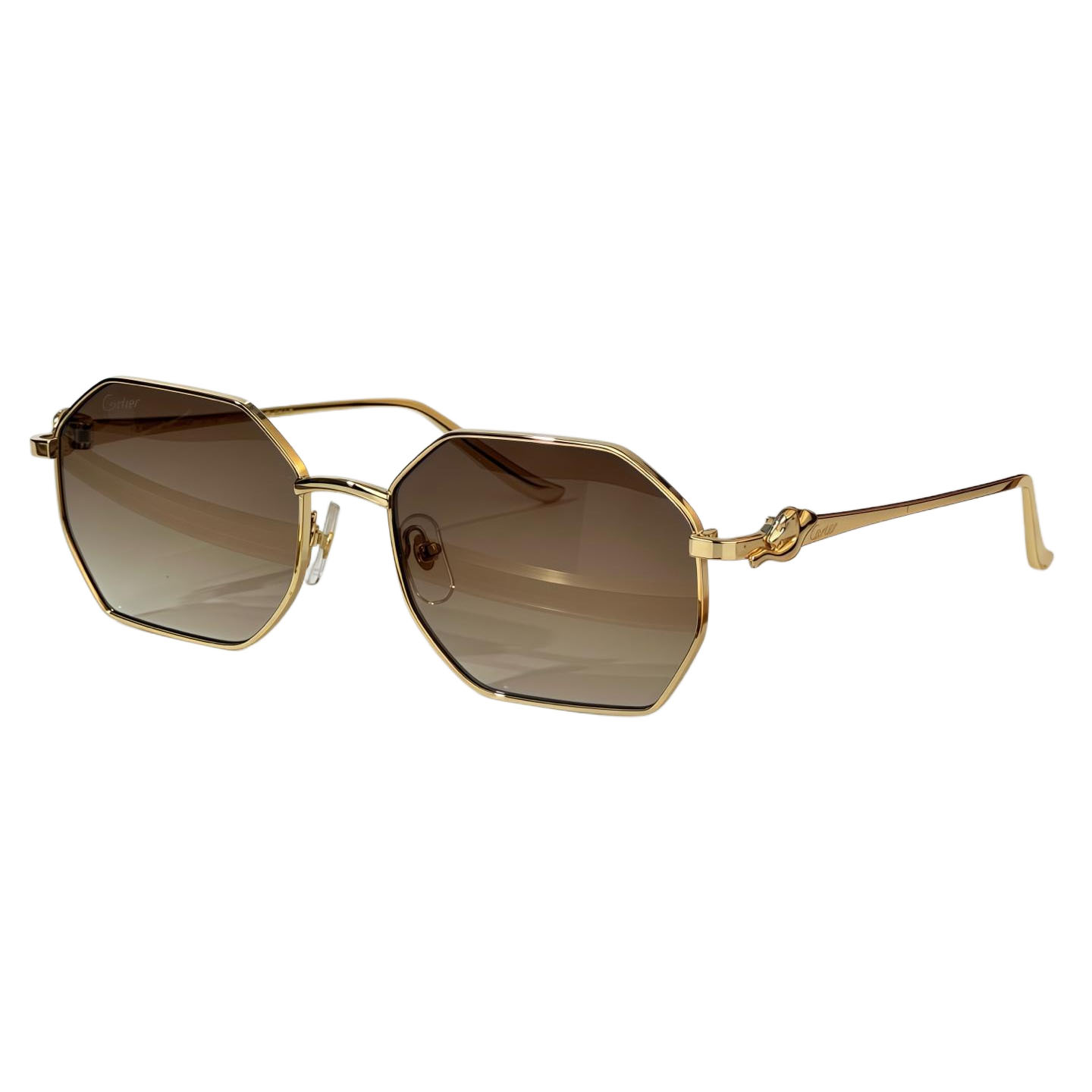 Cartier glasses black/grey/green/transparent grey/brown color Size 58-19-135 - 图片 6