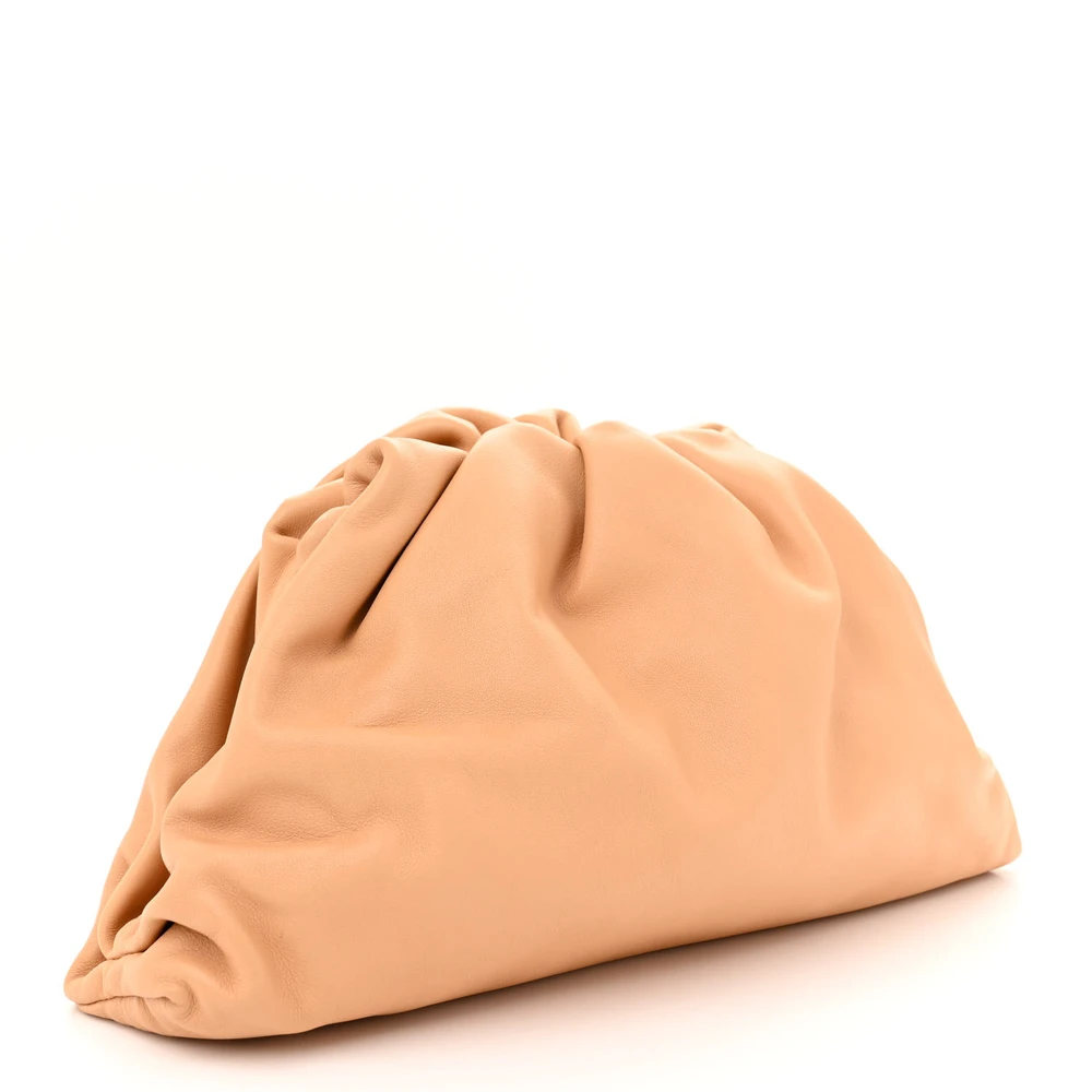 Bottega Veneta Mini Teen Pouch Almond Calfskin Leather - 图片 3
