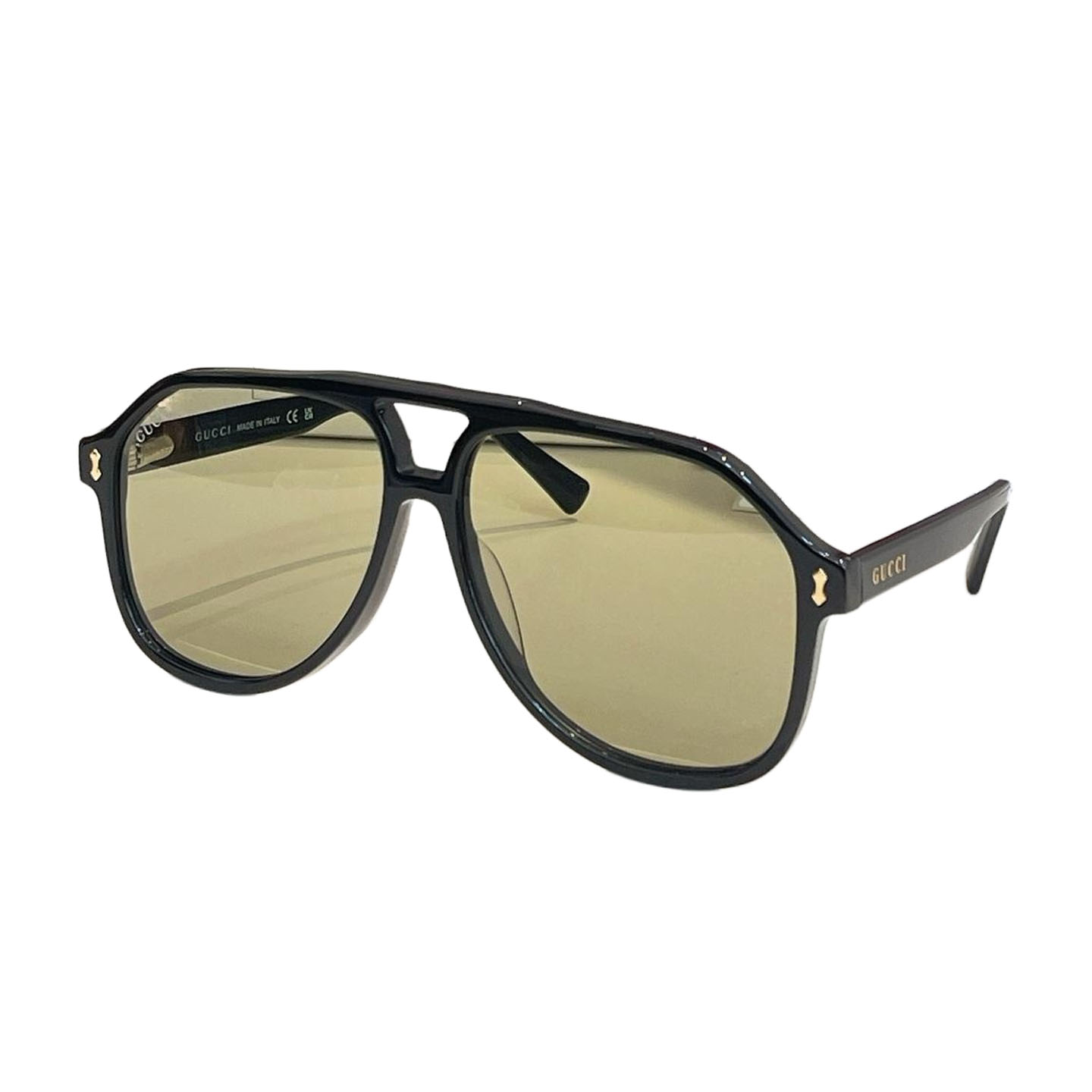Gucci Aviator glasses leopard brown/leopard green/black/eggplant/leopard yellow/red/green/tawny Size 58口14-145 - 图片 7