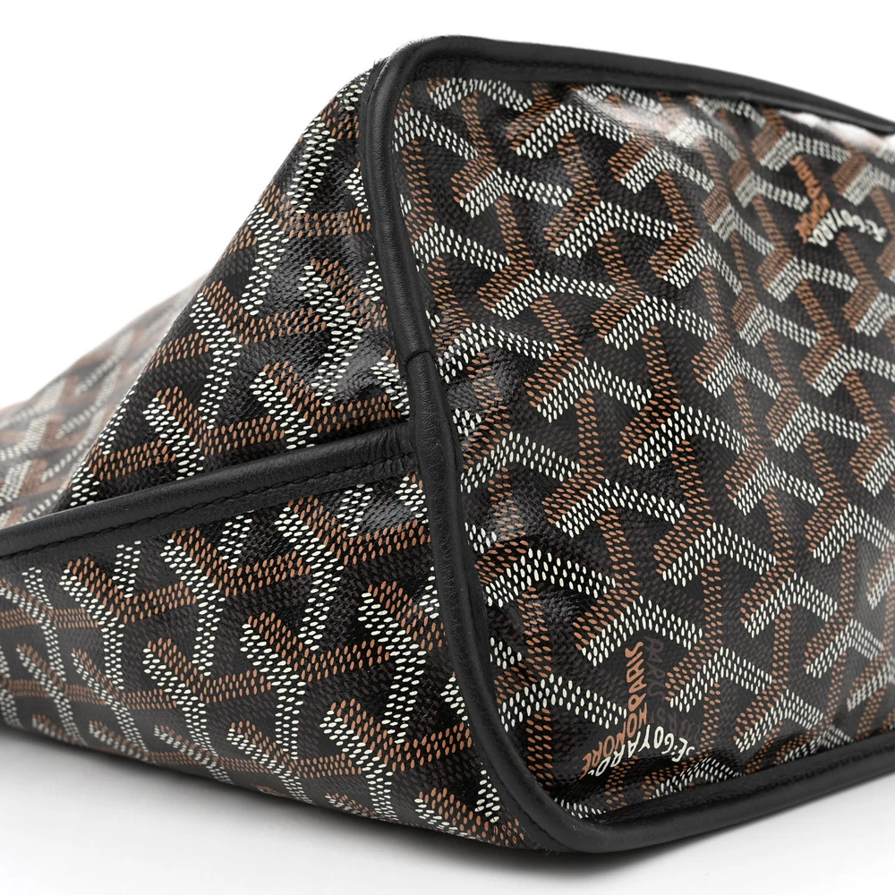 Goyard Reversible Anjou Tote PM Black Goyardine Canvas - 图片 3