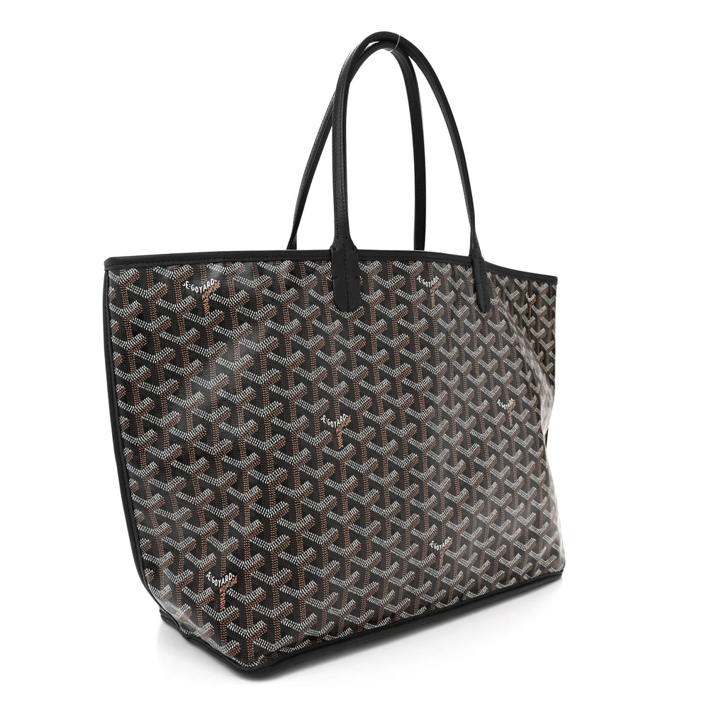 Goyard Reversible Anjou Tote PM Black Goyardine Canvas - 图片 2