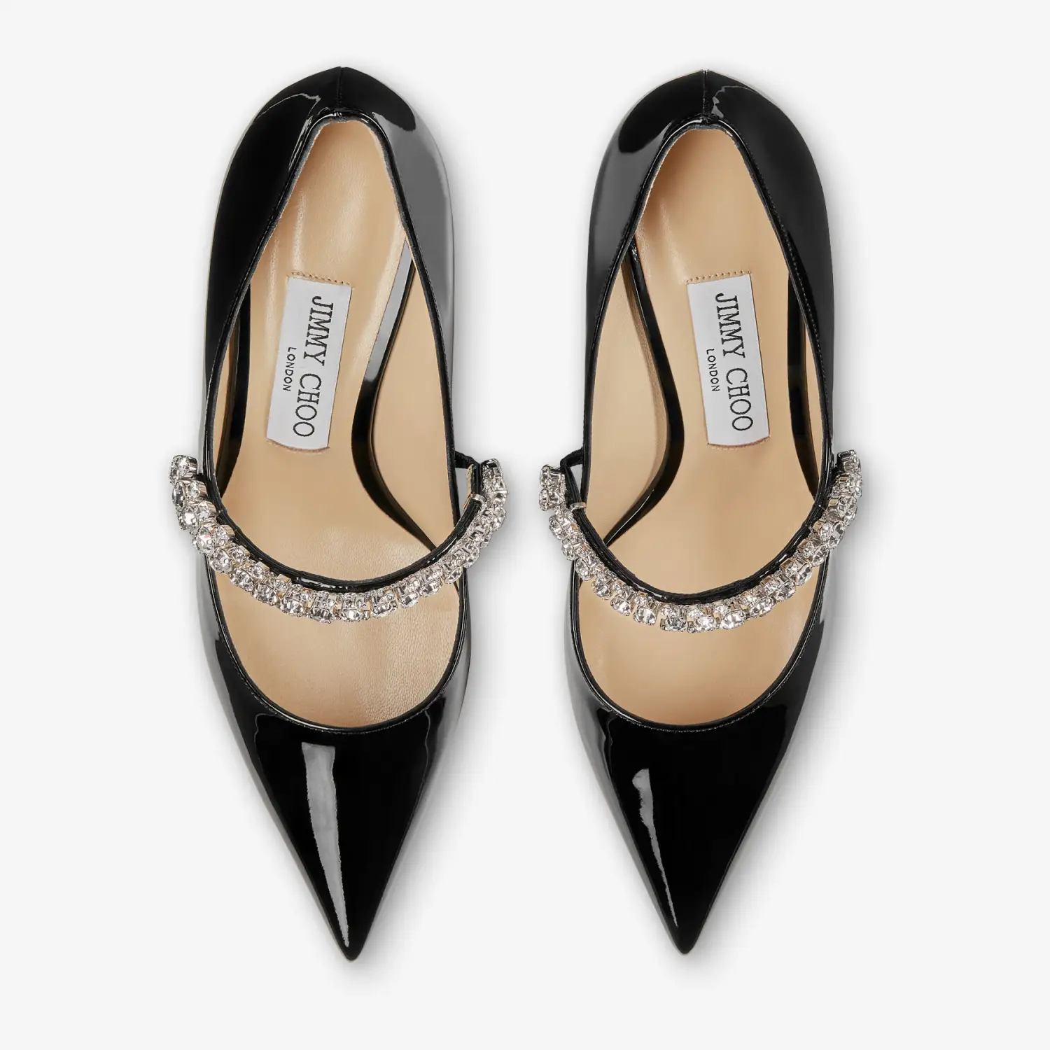 JIMMY CHOO Crystal decorated black patent leather heels - 图片 4
