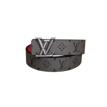 Louis Vuitton Men's Line Reversible Belt In Grey/Pink/Black/Blue/White/Green Monogram Canvas With Gold/Silver Hardware 40mm