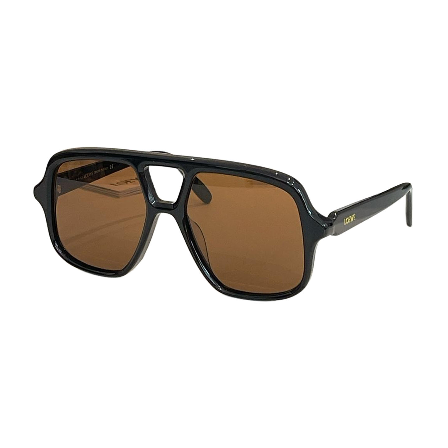Loewe Pilot glasses leopard brown/leopard green/leopard rust/black/tawny/black sepia/black yellow color Size 47口23-145 - 图片 6