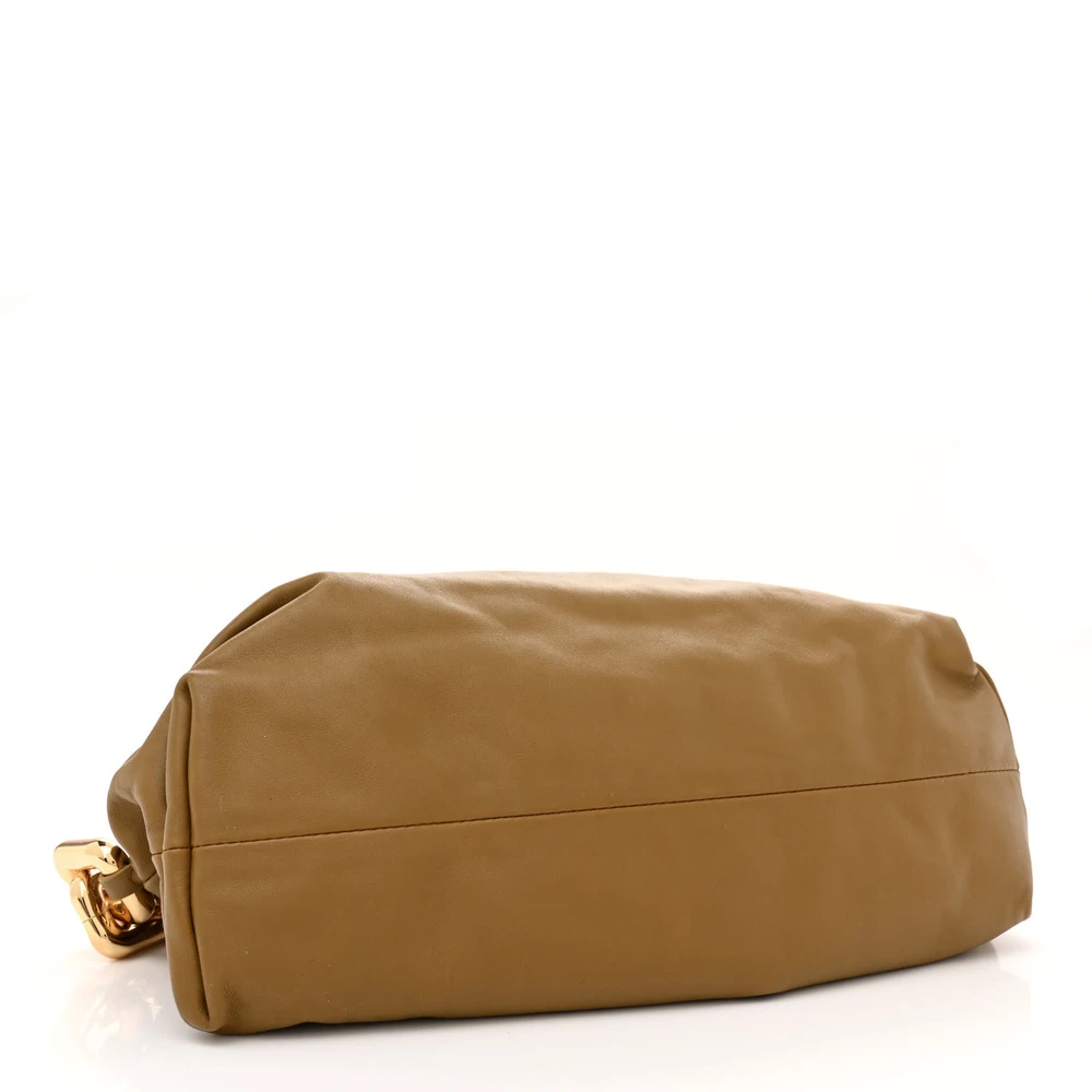 Bottega Veneta Medium Intrecciato The Pouch Chain Bag Cammello Calfskin Leather Gold Hardware - 图片 6