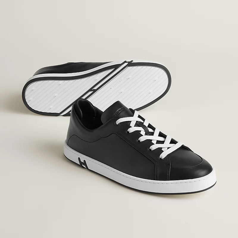 HERMES Kid Sneakers Black Sports Shoes - 图片 2