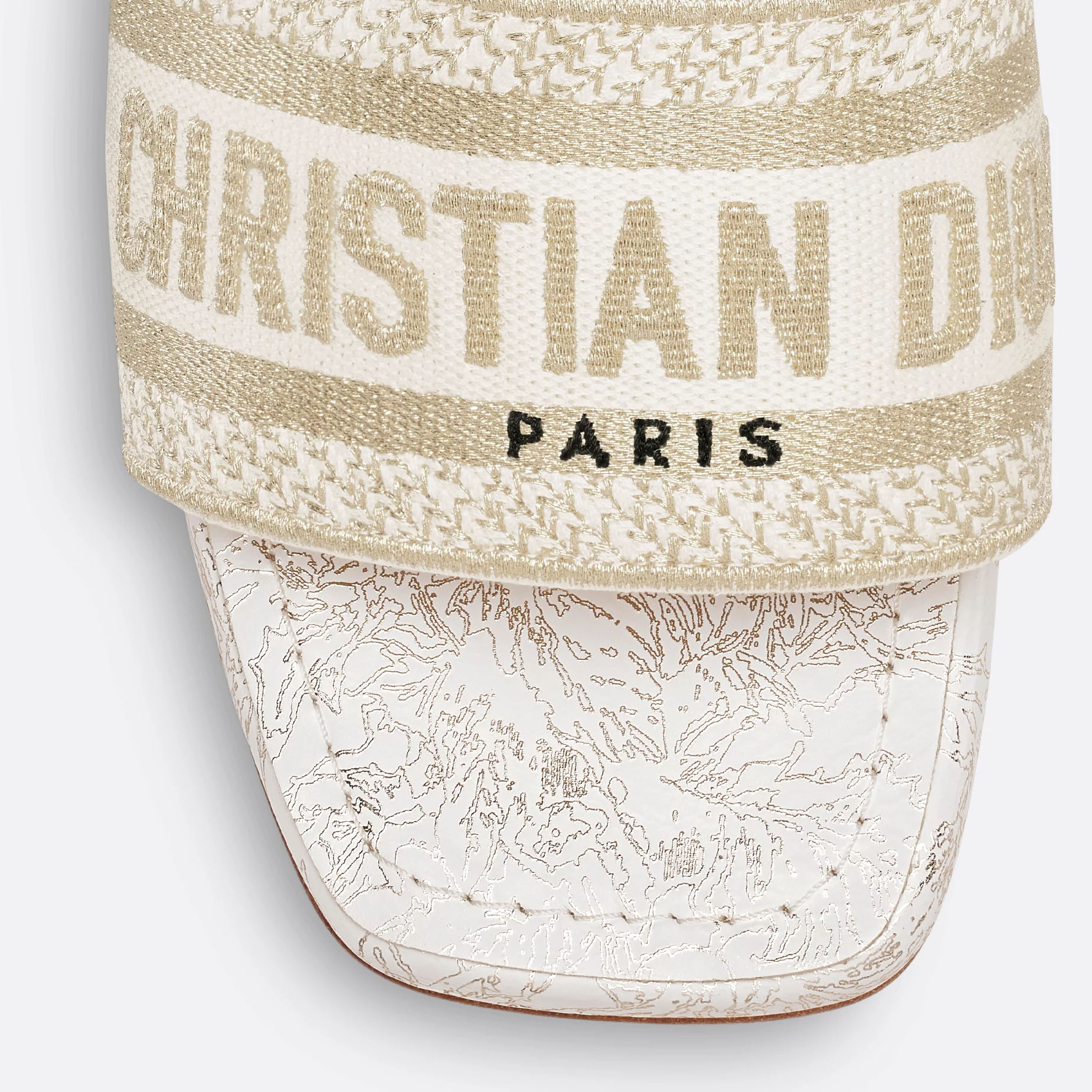 Dior square head and thick heel slippers - 图片 4