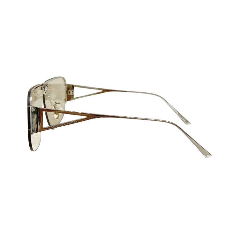 Bottega Veneta Pilot shape glasses titanium/gold/silver/tawny/brown/blue/eggplant/mirrored yellow color Size 57口05-145 - 图片 4