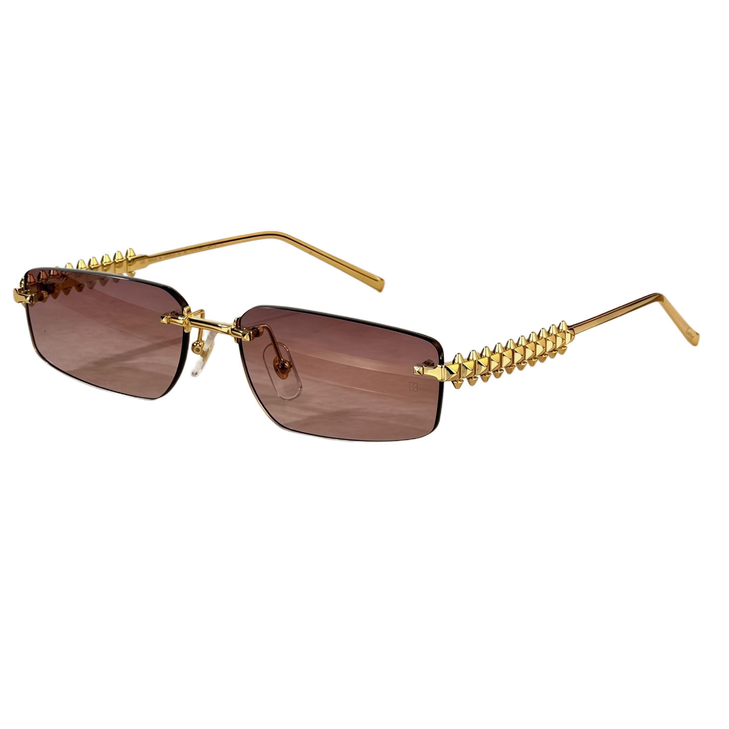 Cartier square frame glasses red/rust/tawny/brown/blue/black gold/black silver/purple gold color Size 58-16-140