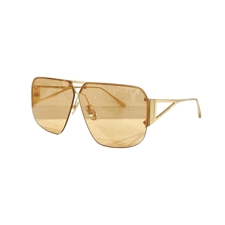 Bottega Veneta Pilot shape glasses titanium/gold/silver/tawny/brown/blue/eggplant/mirrored yellow color Size 57口05-145 - 图片 7