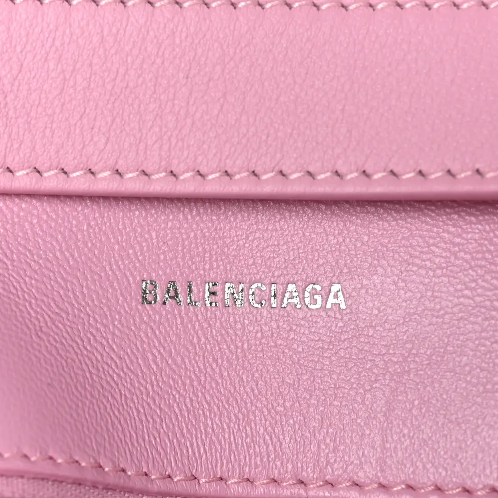 Balenciaga XS Downtown Shoulder Bag Candy Pink Semi-Shiny Smooth Calfskin Leather Silver Hardware - 图片 2
