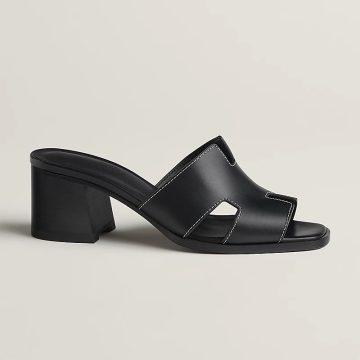 HERMES  Helia  Slippers High-heeled slippers Black High Heels Sandal