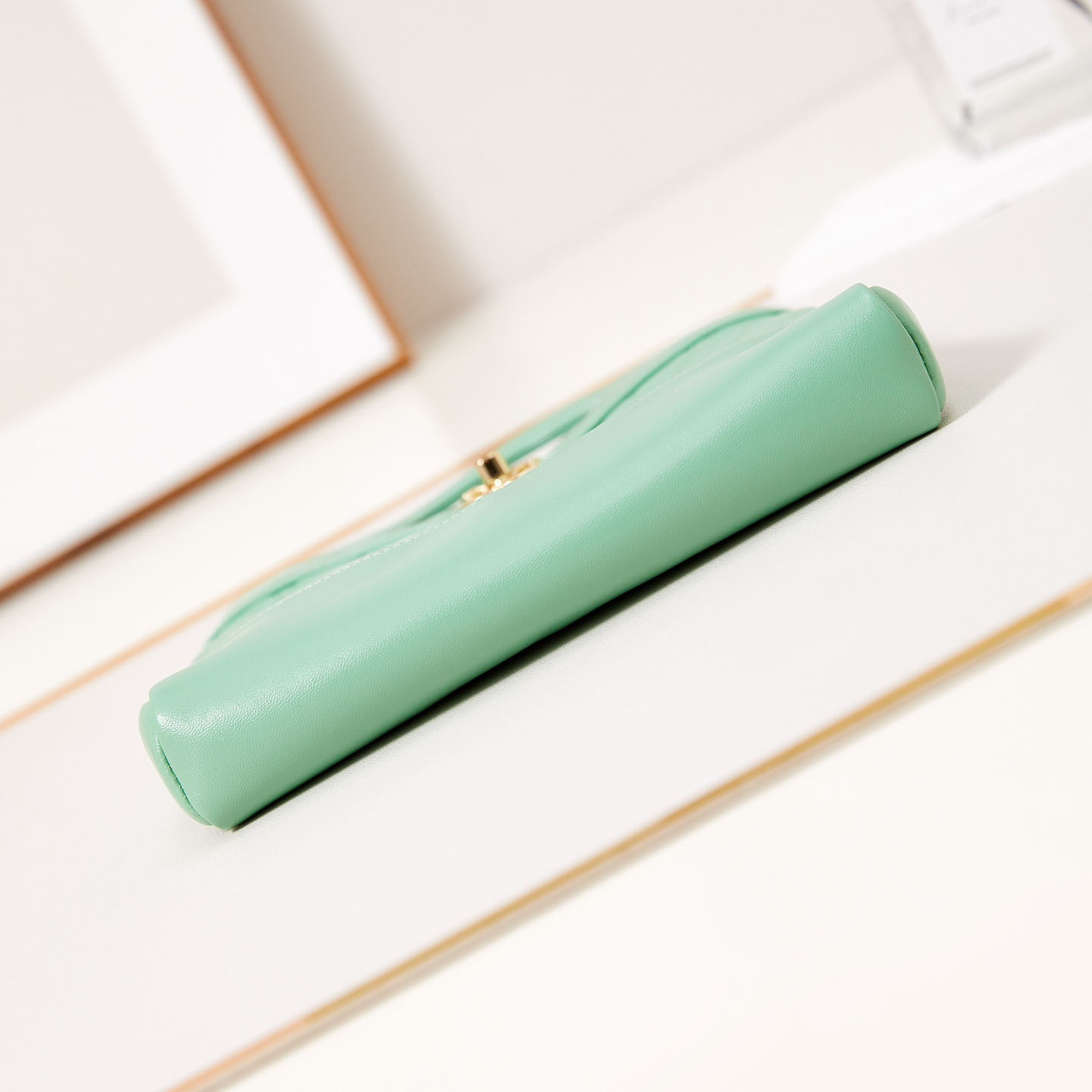 Chanel Oil Wax Leather Green Crossbody Bags - 图片 7