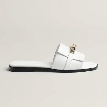 HERMES  Giulia white Slippers
