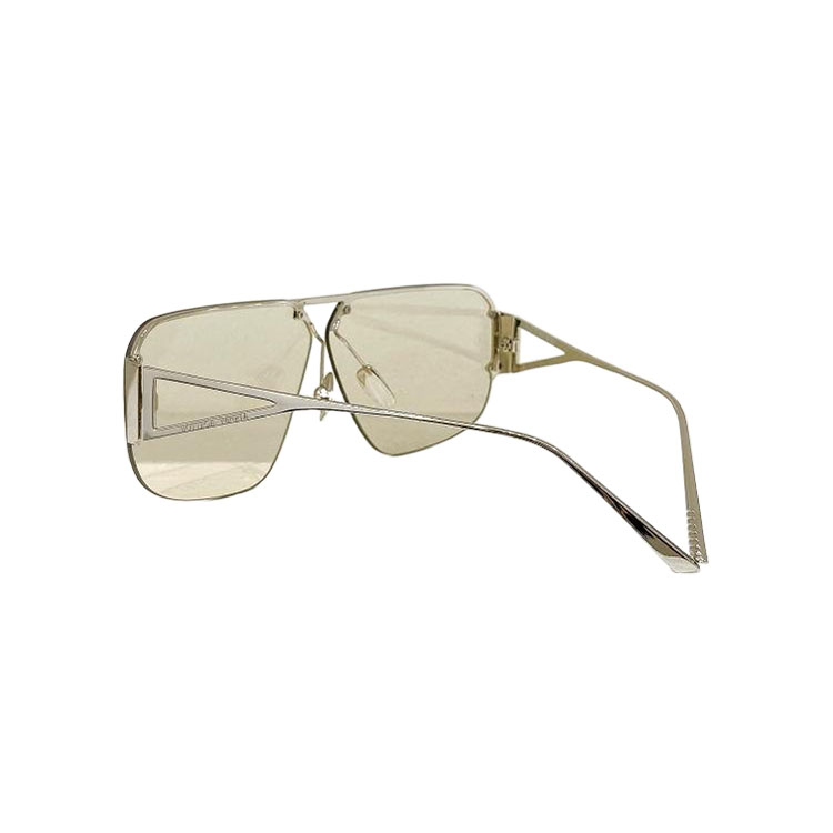 Bottega Veneta Pilot shape glasses titanium/gold/silver/tawny/brown/blue/eggplant/mirrored yellow color Size 57口05-145 - 图片 3