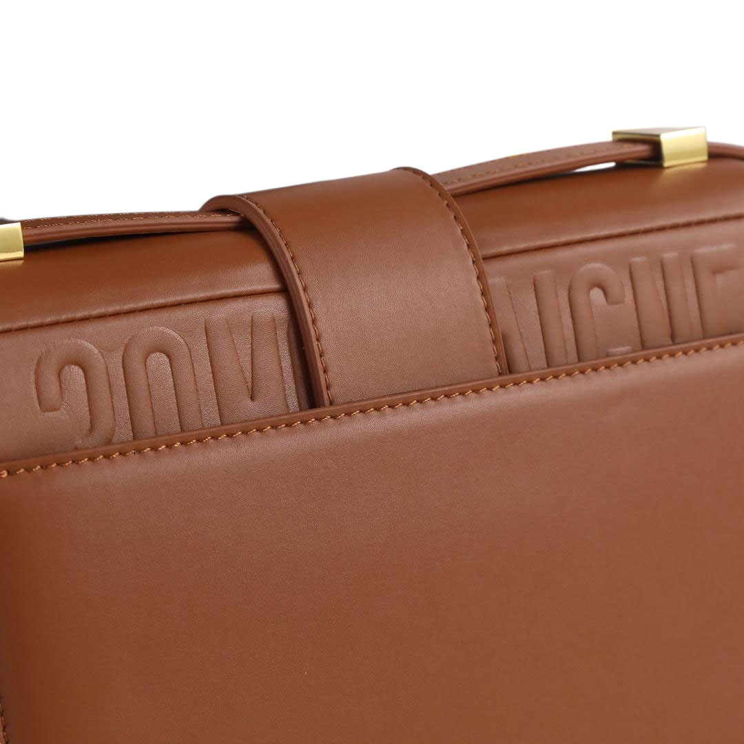 Dior 30 Montaigne Bag In Dark Bronze/Beige/White/Black Box Calfskin Gold Hardware - 图片 3