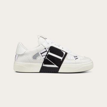 VALENTINO Lace-up calfskin sneakers for ladies