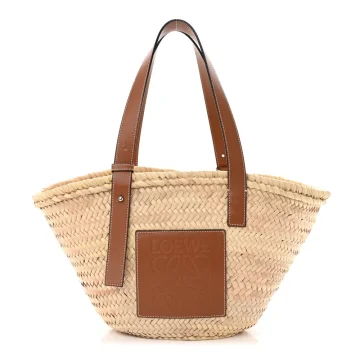 Loewe Basket Tote Bag Small Natural/Tan Raffia