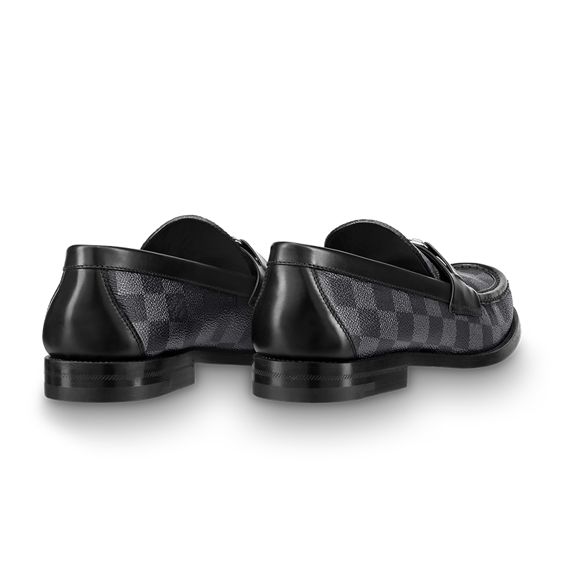 Louis Vuitton men's Grey leather shoes Loafers - 图片 4