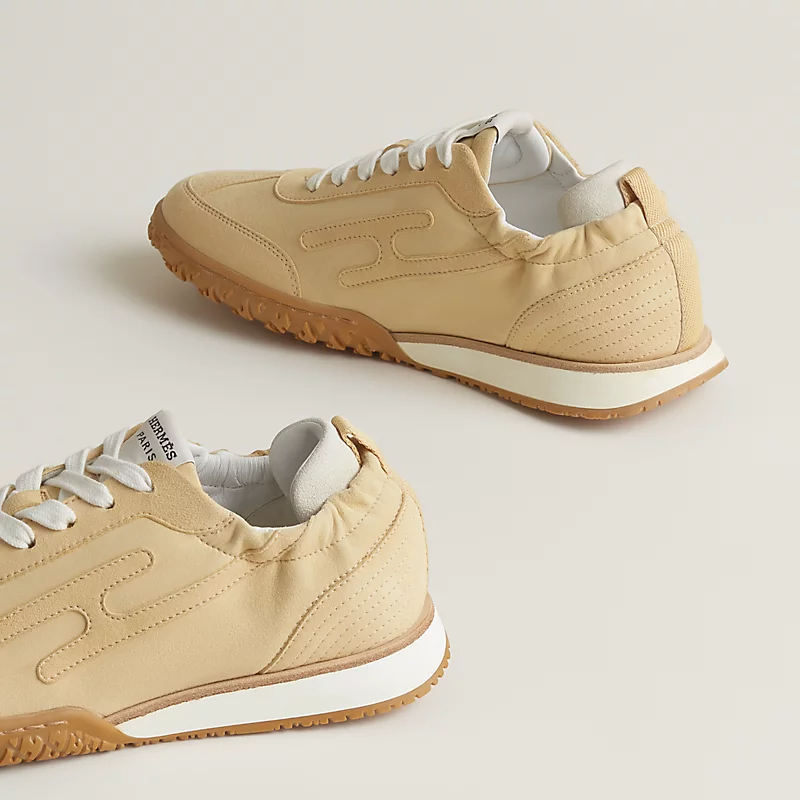 HERMES Jet Sneakers Yellow Sports Shoes - 图片 3
