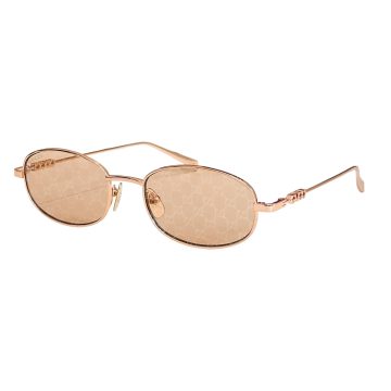 Gucci Oval glasses rose gold with guccissima/silver/gold/rose gold/pink rose gold/green silver/black gold/red silver color Size 52口18-145