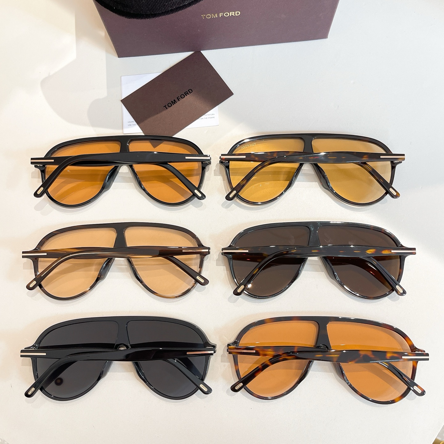 Tom Ford Pilot glasses leopard tawny/black tawny/black brown/leopard apricot/leopard sepia/black color Size 65口5-140 - 图片 9