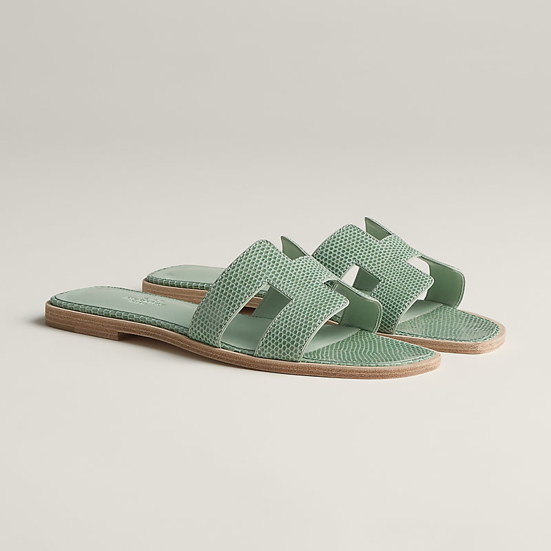HERMES Oran Green Slippers - 图片 2