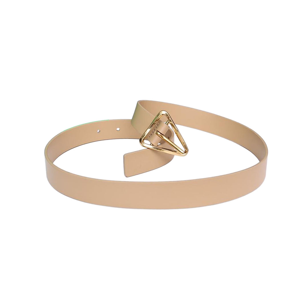 Bottega Veneta Women's Triangle Buckle In Black/White/Beige Calfskin With Gold/Silver Hardware 25mm - 图片 10